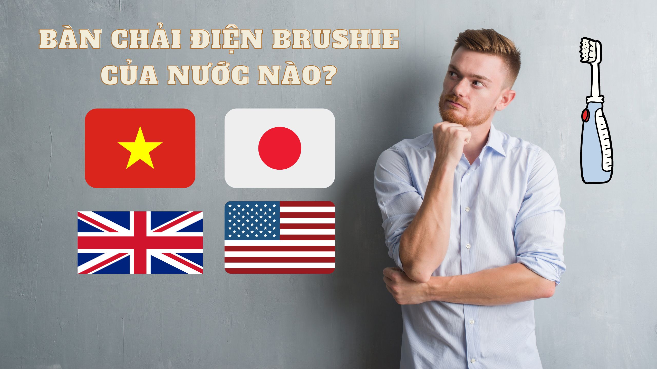 Bàn chải điện brushie của nước nào banner