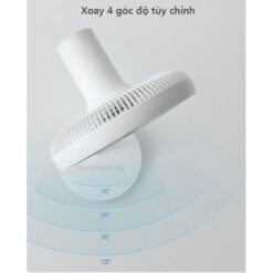 Quạt tích điện xiaomi gen 3 có thể Điều Chỉnh 100 Tốc Độ Gió, 4 Góc Độ Xoay