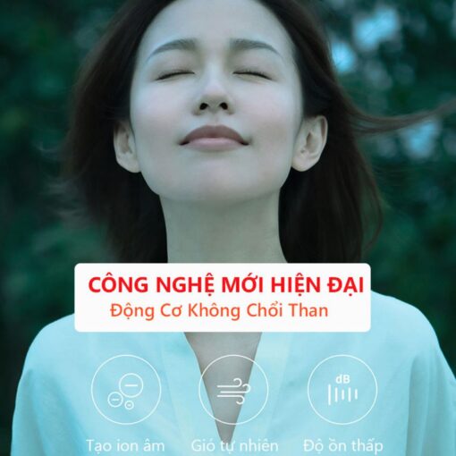 Quạt tích điện Xiaomi Gen 3 được trang bị động cơ không chổi than DC
