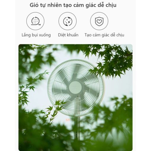 Quạt tích điện Xiaomi Gen 3 sử dụng thuật toán chính xác để tạo ra luồng gió tự nhiên, giúp xua tan không khí oi nóng và ngột ngạt