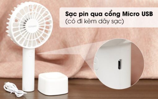 quạt sạc mini cosano cf002 6