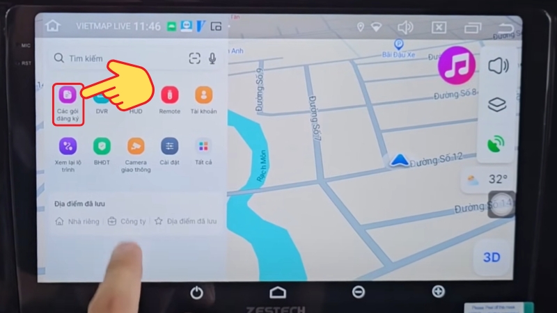 Bước 1: Chọn đăng kí gói cước Vietmap Live Pro