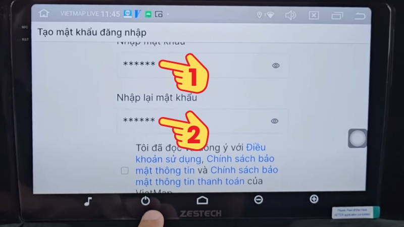 Bước 4: Đổi mật khẩu cho dễ nhớ