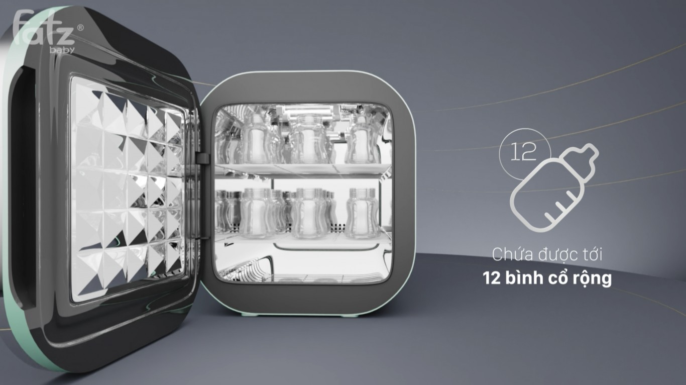Máy tiệt trùng fatz Queen chọn hướng truyền thống hơn với 2 đèn UV tuỵnh thương hiệu Philips