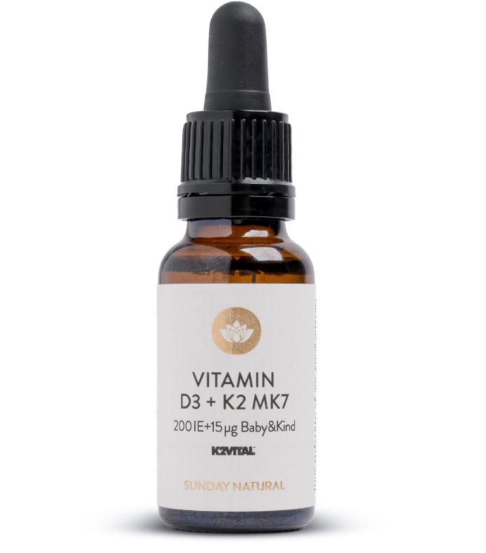 Vitamin d3 k2 cho trẻ sơ sinh loại nào tốt: Vitamin D3K2 MK7 Sunday Natural