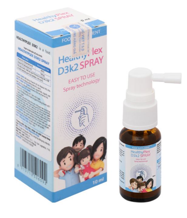 Vitamin d3 k2 cho trẻ sơ sinh loại nào tốt: Xịt Valens Dimao Pro D3+K2 